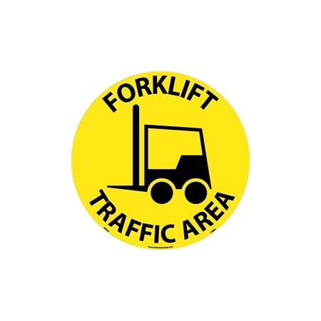 Nmc WALK ON FLOOR SIGN, 17 DIA, WFSM2 WFSM2